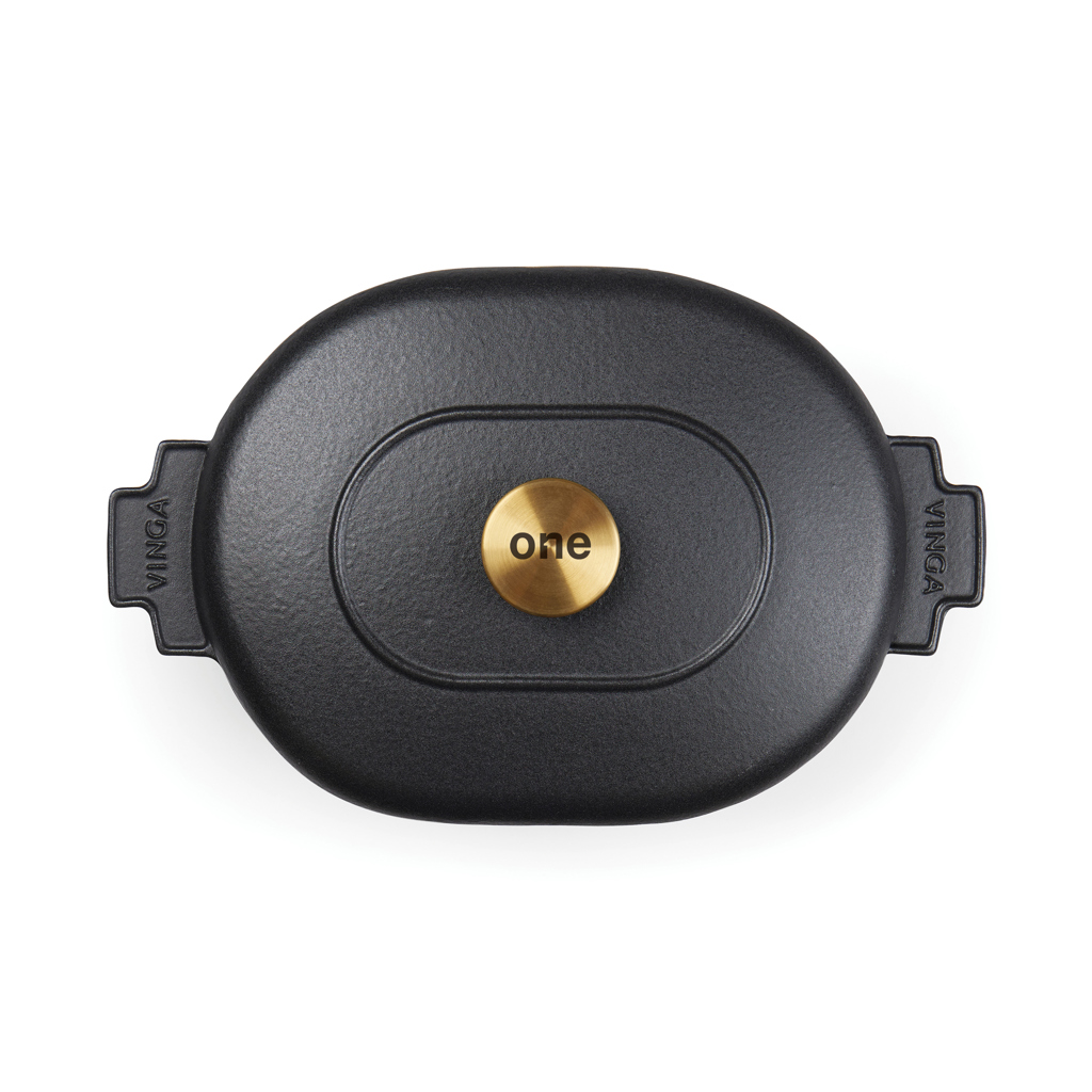 VINGA Monte Heritage Kokotte 4 L aus Gusseisen mit Emaille-Beschichtung, individuell lasergravierbar
