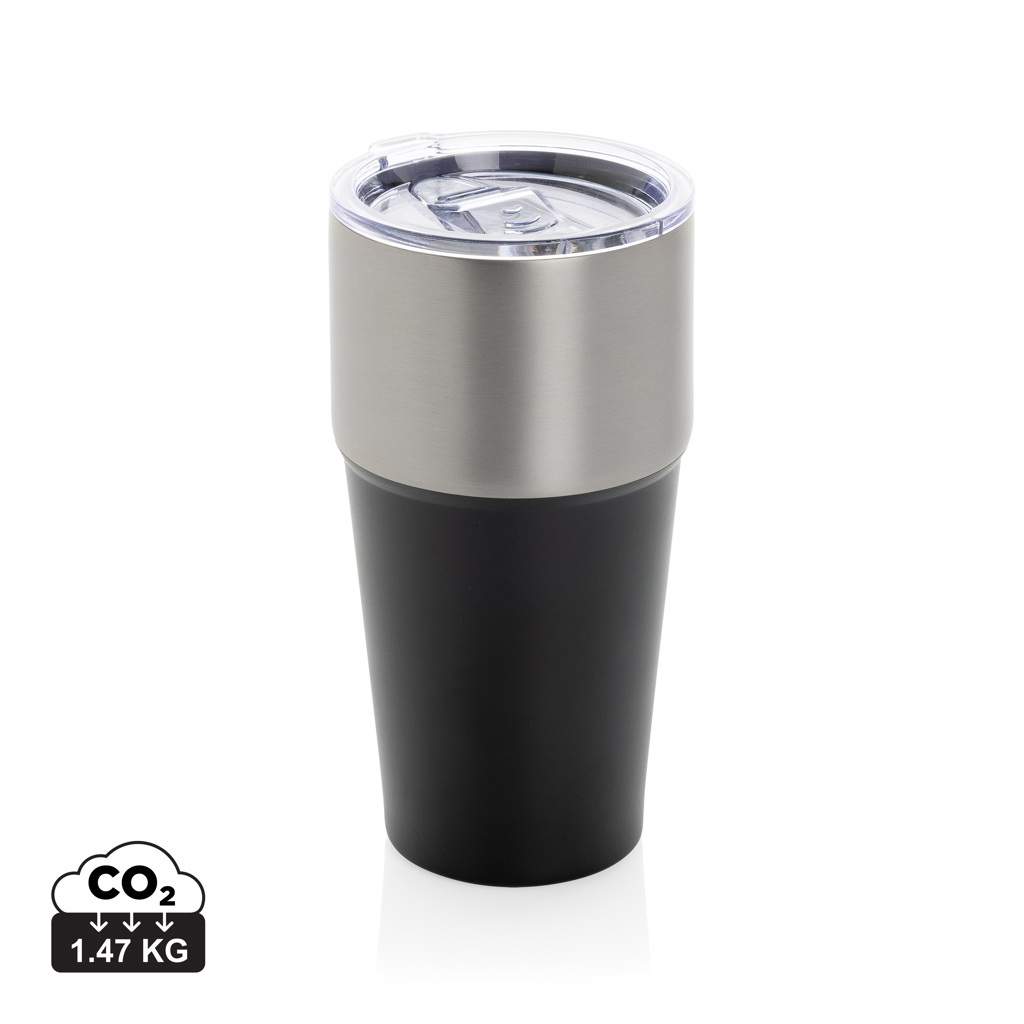 Fluid Tumbler 500 ml aus RCS-recyceltem Edelstahl, doppelwandig, mit Logo