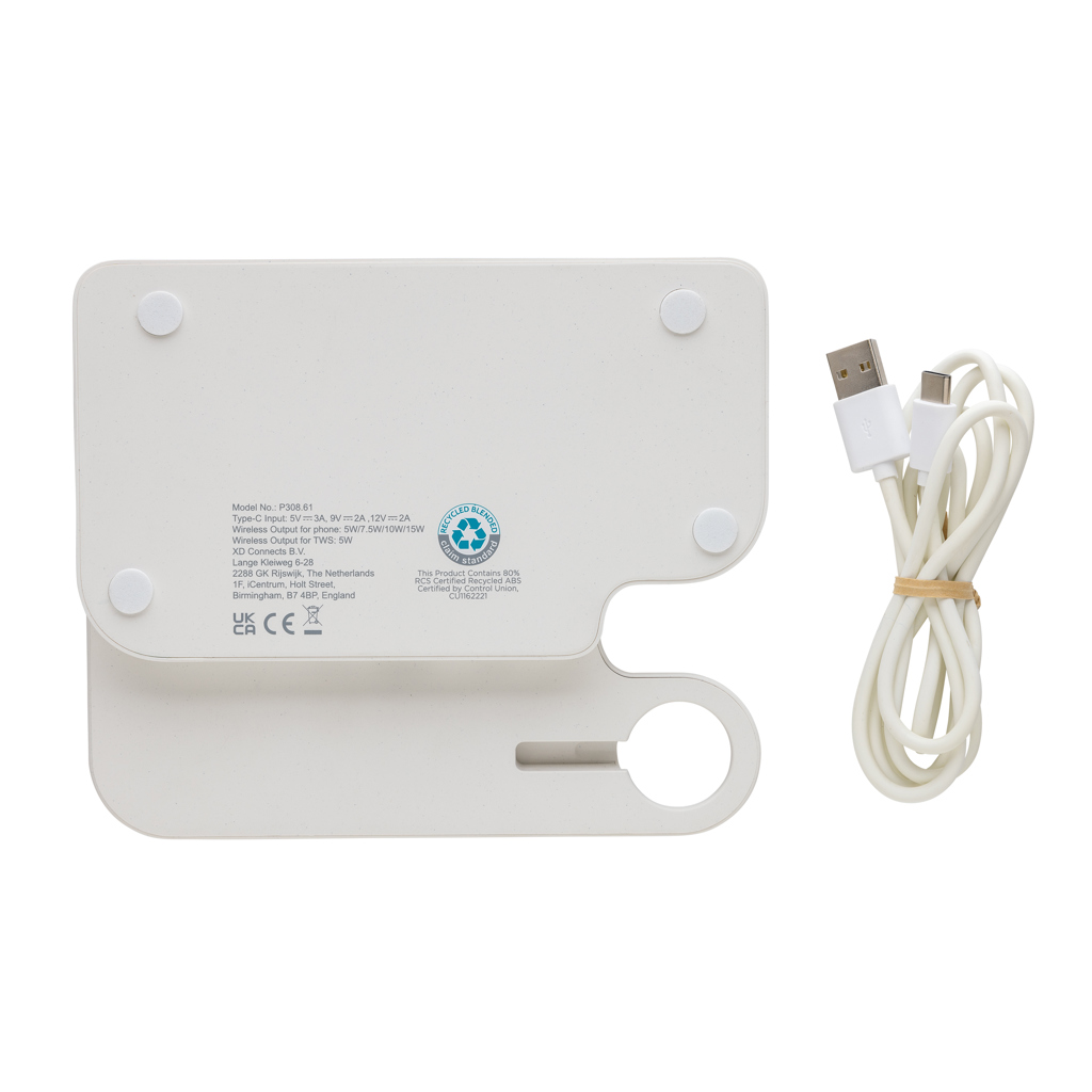 Joltz DuoCharge 15W Faltbarer Ladeständer mit iWatch-Slot aus RCS ABS – Exklusives Werbegeschenk für Events Joltz DuoCharge 15W Faltbarer Ladeständer mit iWatch-Slot aus RCS ABS – Exklusives Werbegeschenk für Events