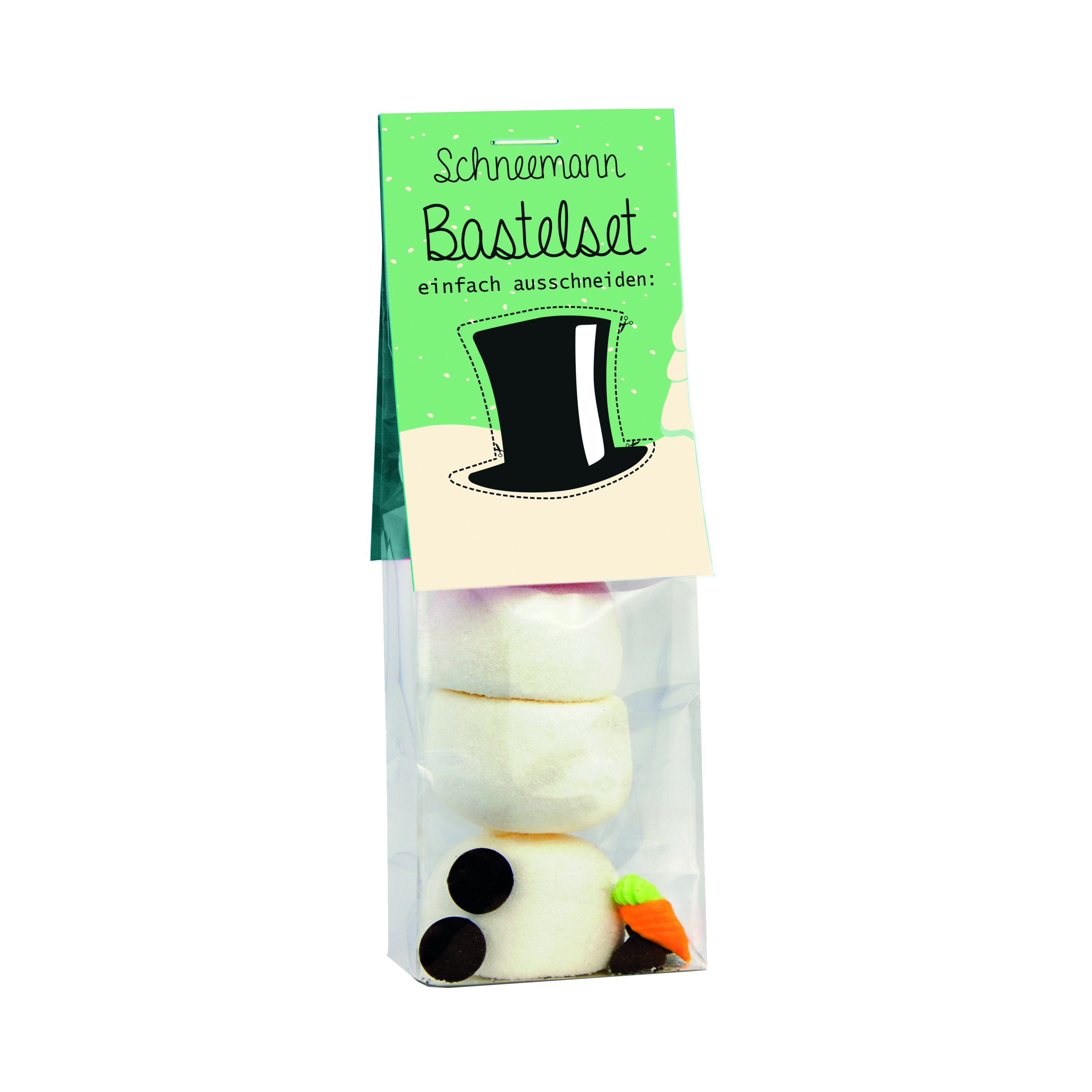 Naschbeutel Schneemann Bastelset Naschbeutel Schneemann Bastelset