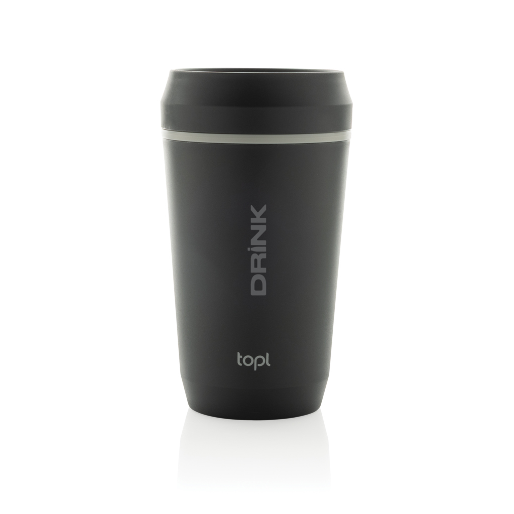 Topl 360°-Becher 354 ml aus recyceltem PP, bedruckbar