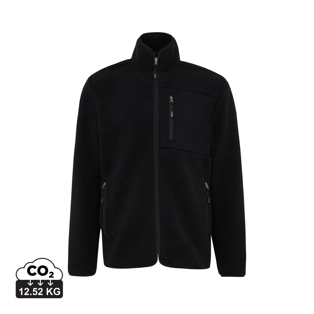iqoniq Diran Unisex-Fleecejacke aus 100 % recyceltem Polyester, bestickbar und bedruckbar