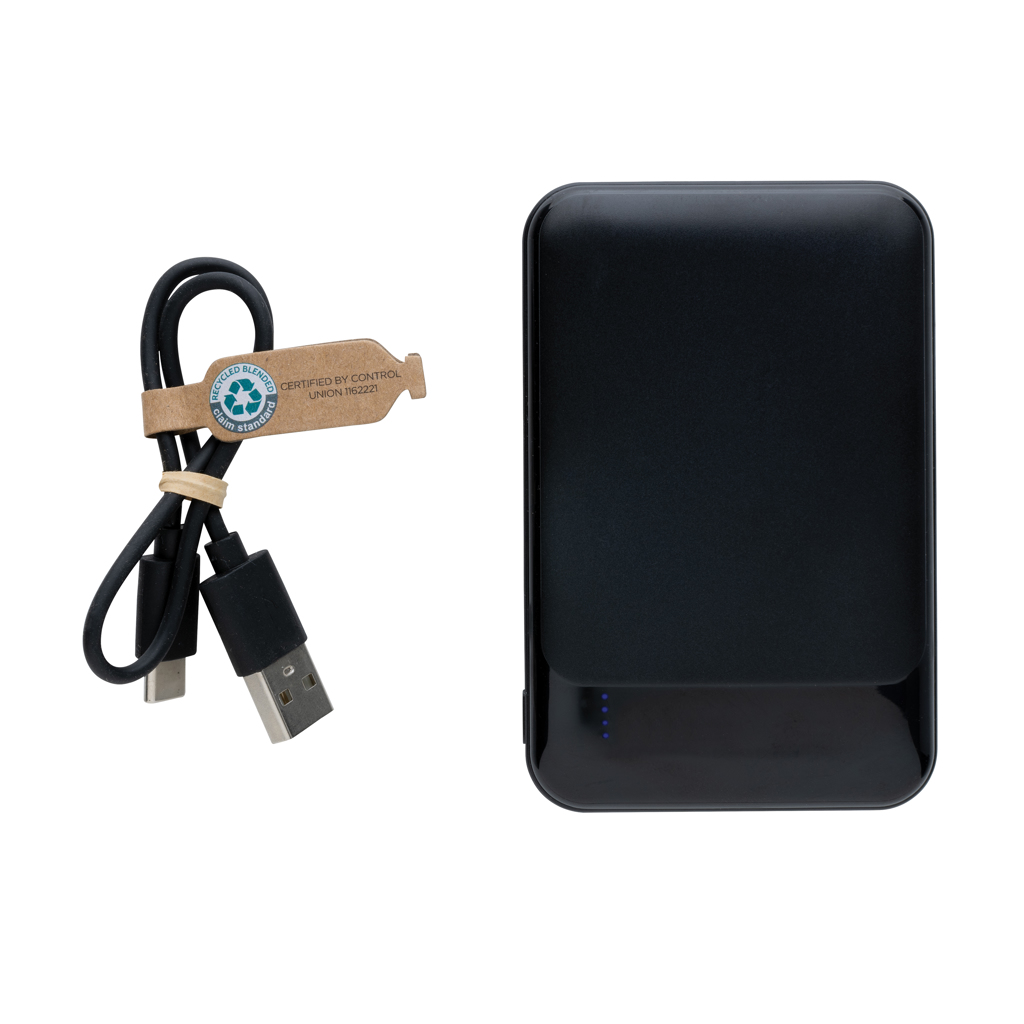 XD Collection Powerbank 5.000 mAh aus RCS-recyceltem ABS, bedruckbar XD Collection Powerbank 5.000 mAh aus RCS-recyceltem ABS, bedruckbar