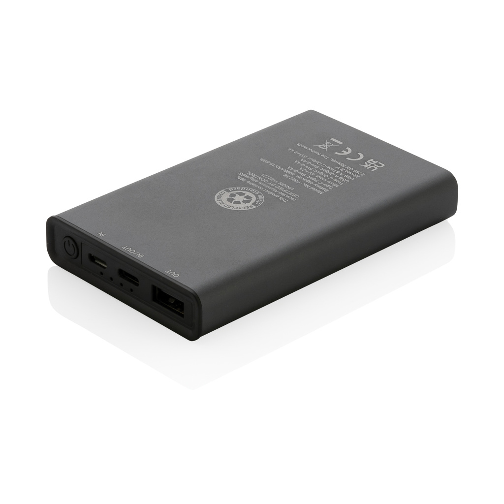 Terra 5000 mAh Powerbank Aluminium - Innovatives Event-Gadget mit Logo Terra 5000 mAh Powerbank Aluminium - Innovatives Event-Gadget mit Logo