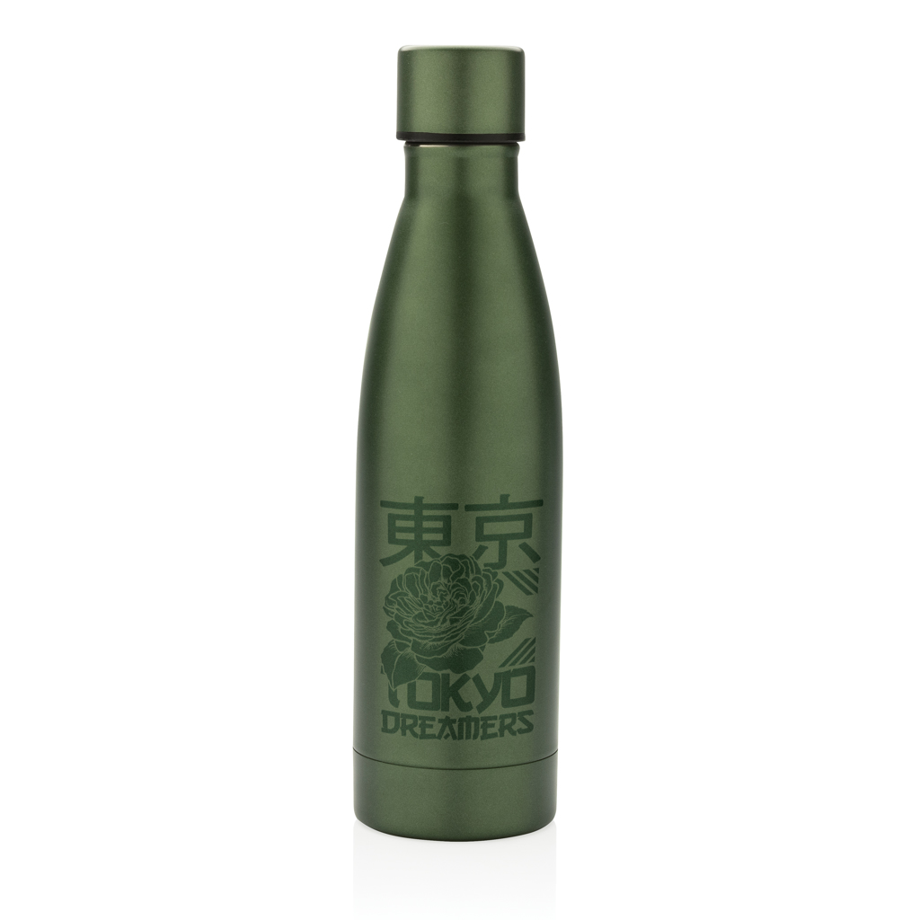 XD Collection RCS recycelte Edelstahl-Vakuumflasche 500 ml (mit Logo) XD Collection RCS recycelte Edelstahl-Vakuumflasche 500 ml (mit Logo)