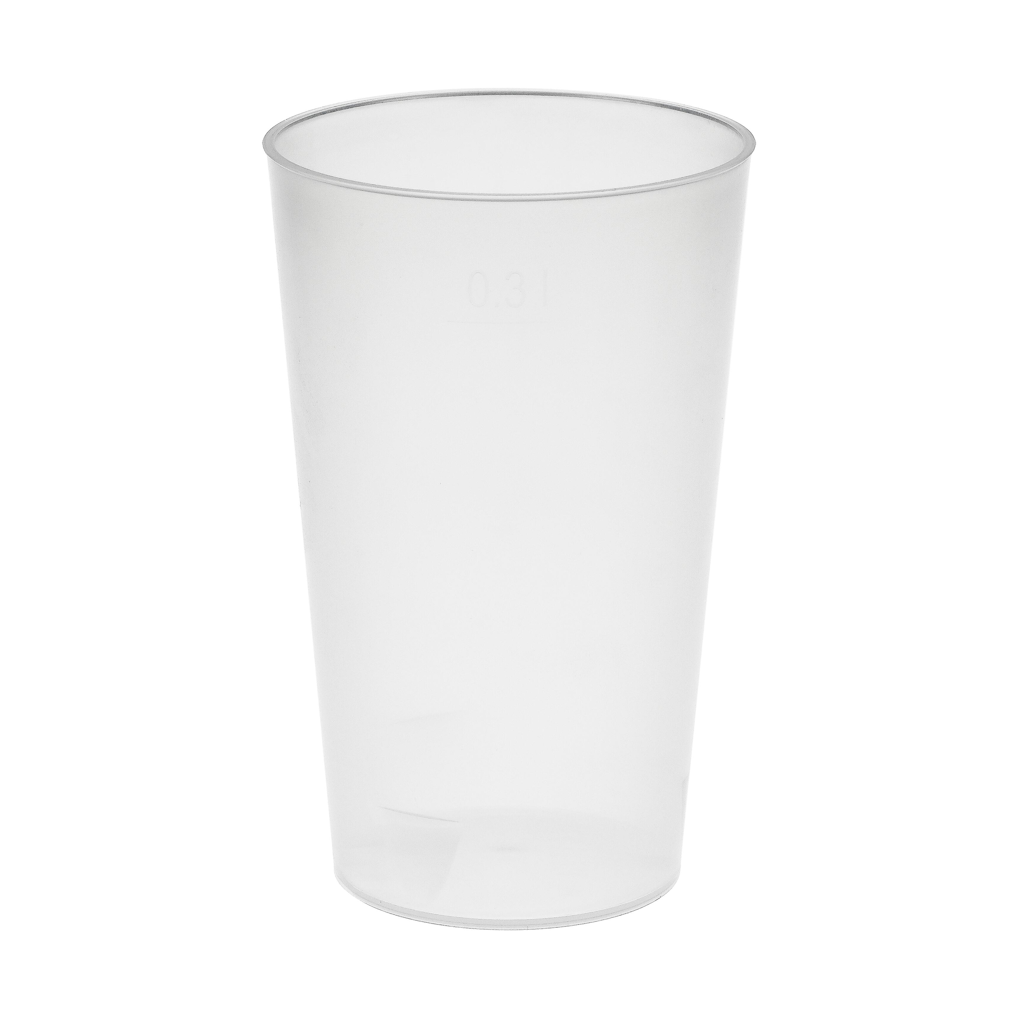 Trinkbecher "Vital", 300 ml – transparent-milchig Trinkbecher "Vital", 300 ml – transparent-milchig