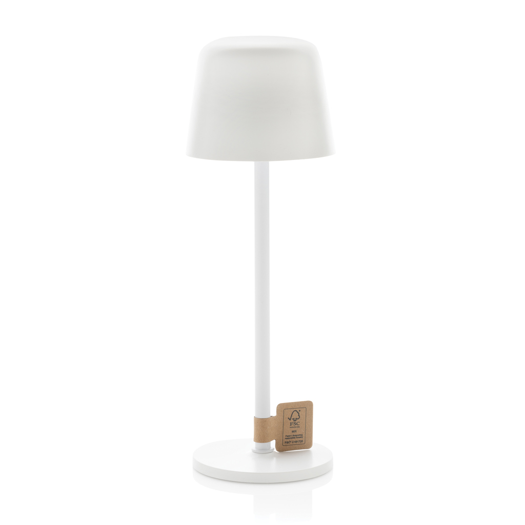 XD Collection Zenic USB-Tischleuchte aus RCS-recyceltem ABS mit Touch-Dimmer