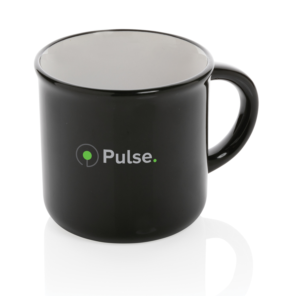 Vintage Keramiktasse 280 ml mit Logo (XD Collection) Vintage Keramiktasse 280 ml mit Logo (XD Collection)
