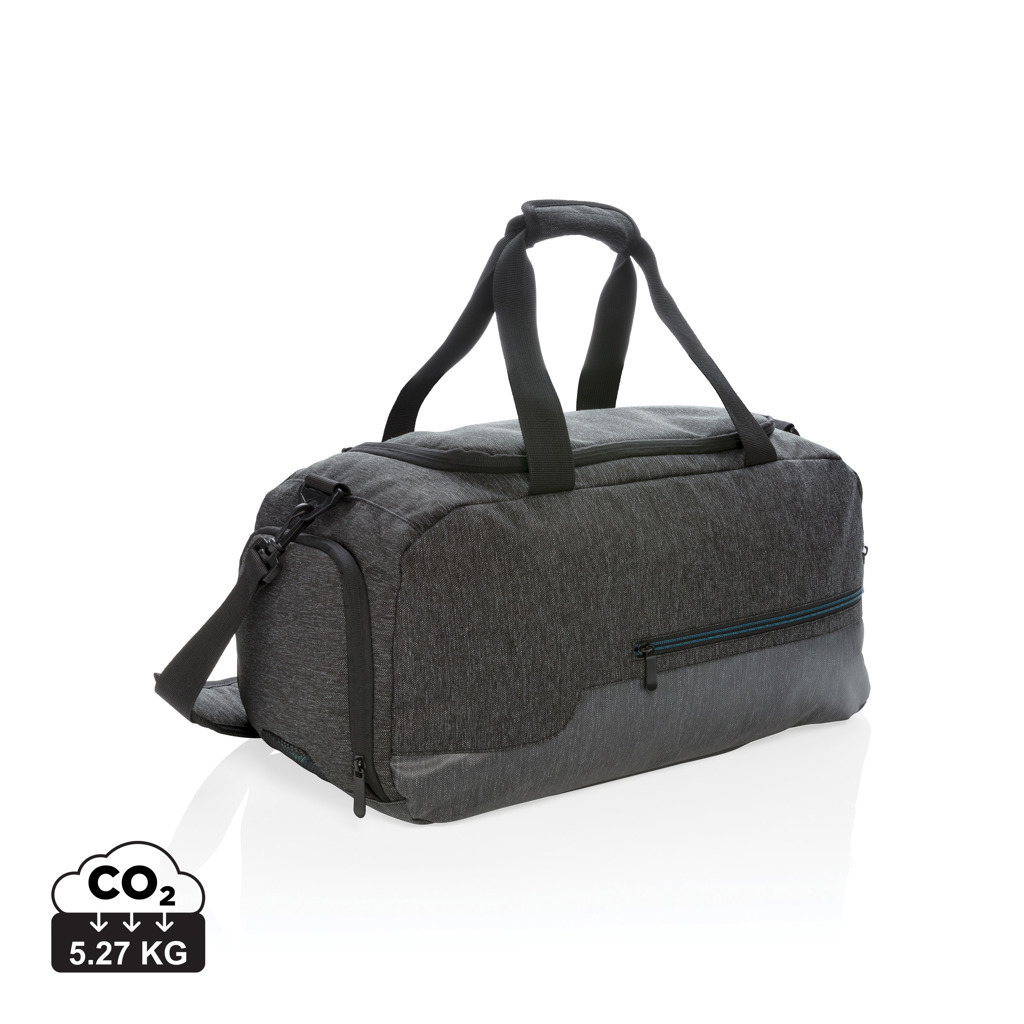 PVC-frei 900D Weekender-Tasche wasserabweisend schwarz PVC-frei 900D Weekender-Tasche wasserabweisend schwarz