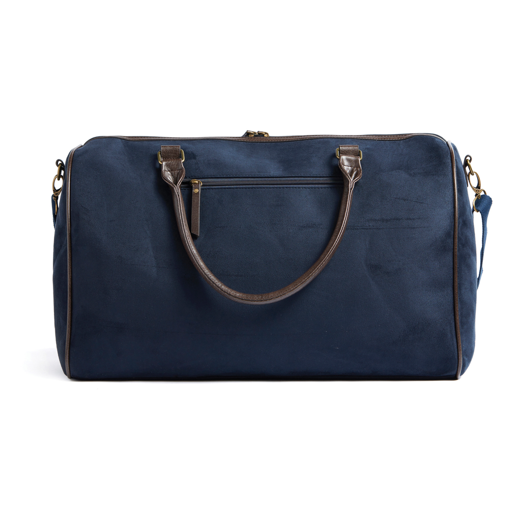 VINGA Hunton Weekendbag in Wildlederoptik mit Messingdetails — bedruckbar VINGA Hunton Weekendbag in Wildlederoptik mit Messingdetails — bedruckbar
