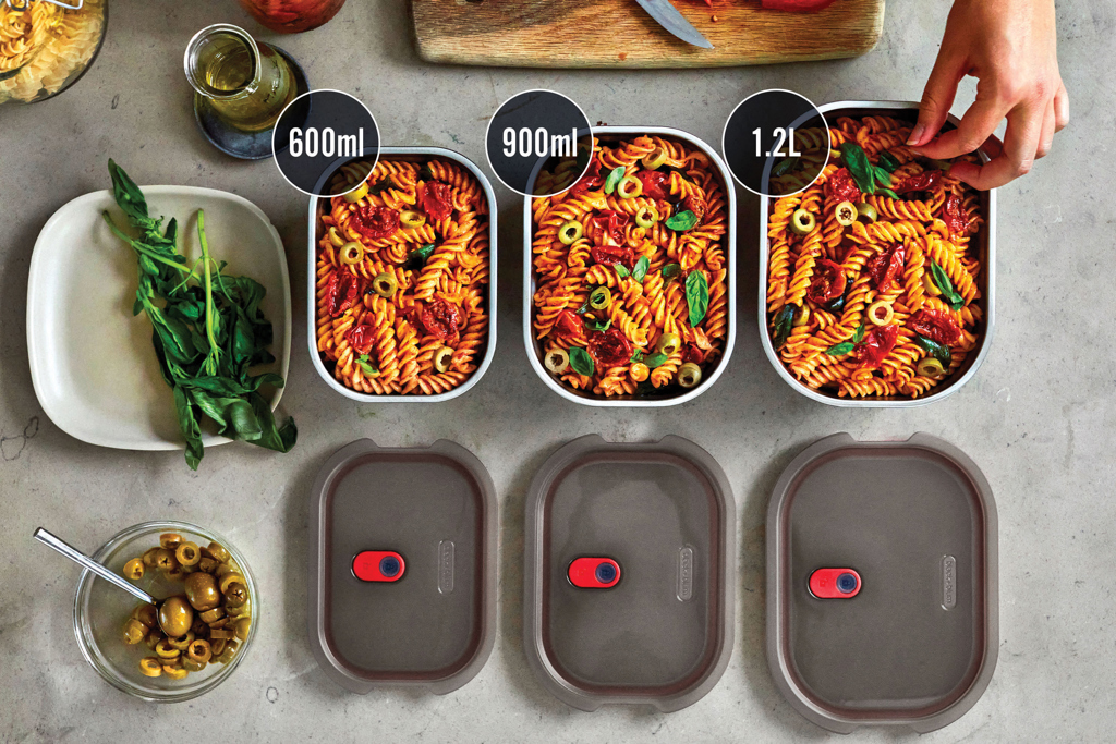 Black+Blum Mealprep Box Set 3-teilig Edelstahl 0,6 / 0,9 / 1,2 L