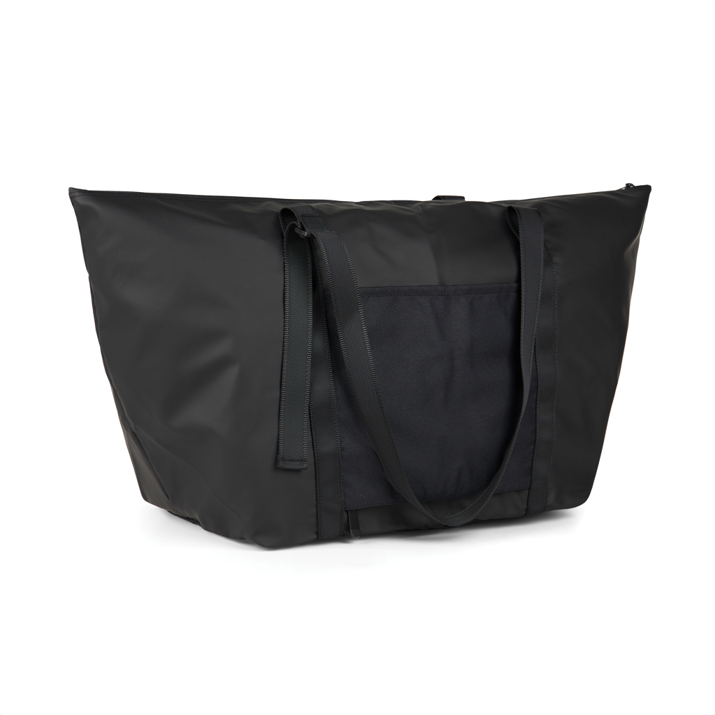 VINGA Livorno Wochenendtasche aus GRS-recyceltem Polyester, schwarz