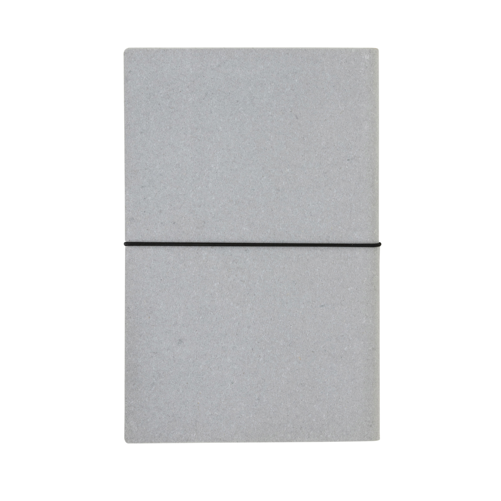 XD Collection A5 Notizbuch aus GRS-recyceltem Bondleder mit Tampondruck