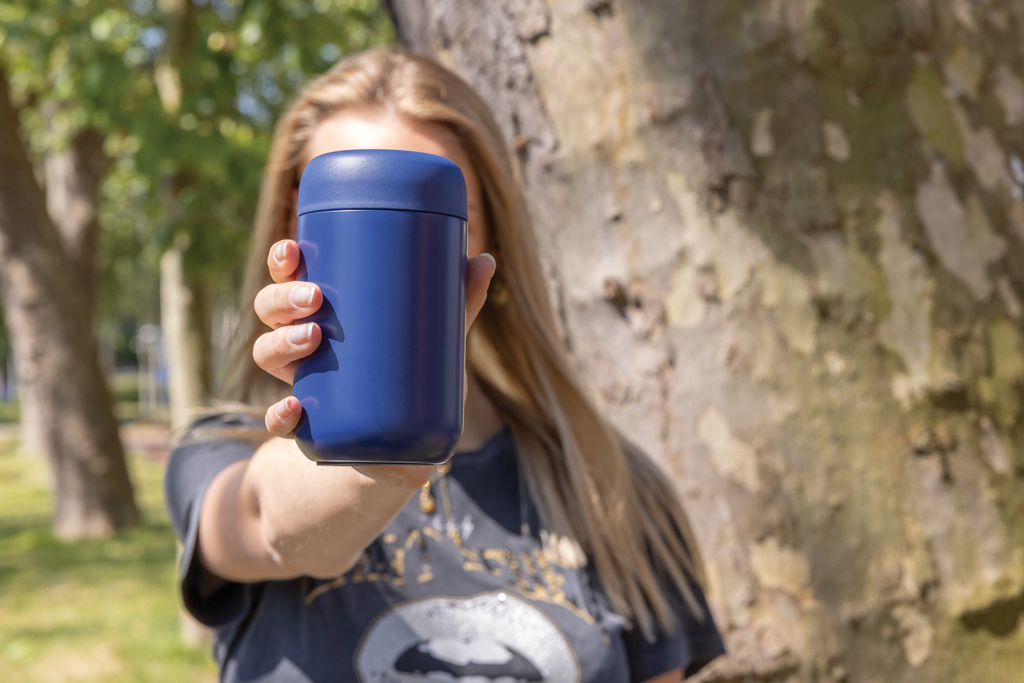 Vakuumbecher SteelBrew RCS Grau – Perfektes Event-Werbegeschenk mit Logo