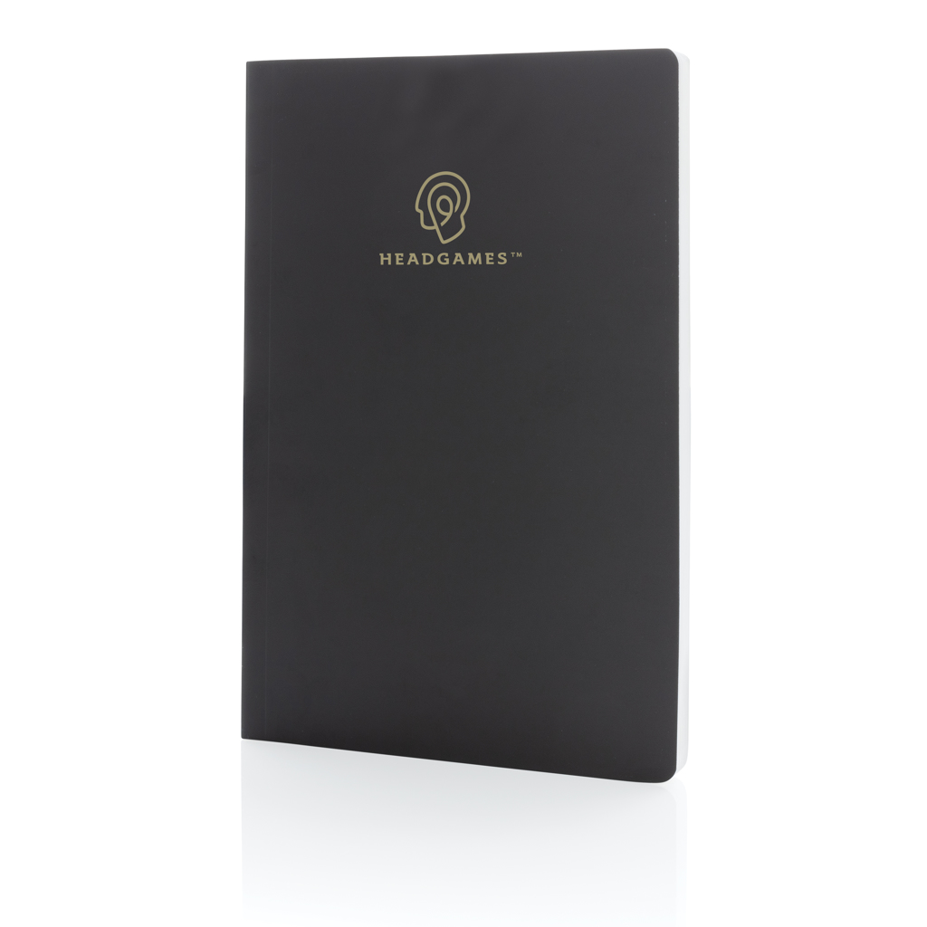 Impact A5 Notizbuch aus Steinpapier mit Logo bedrucken Impact A5 Notizbuch aus Steinpapier mit Logo bedrucken