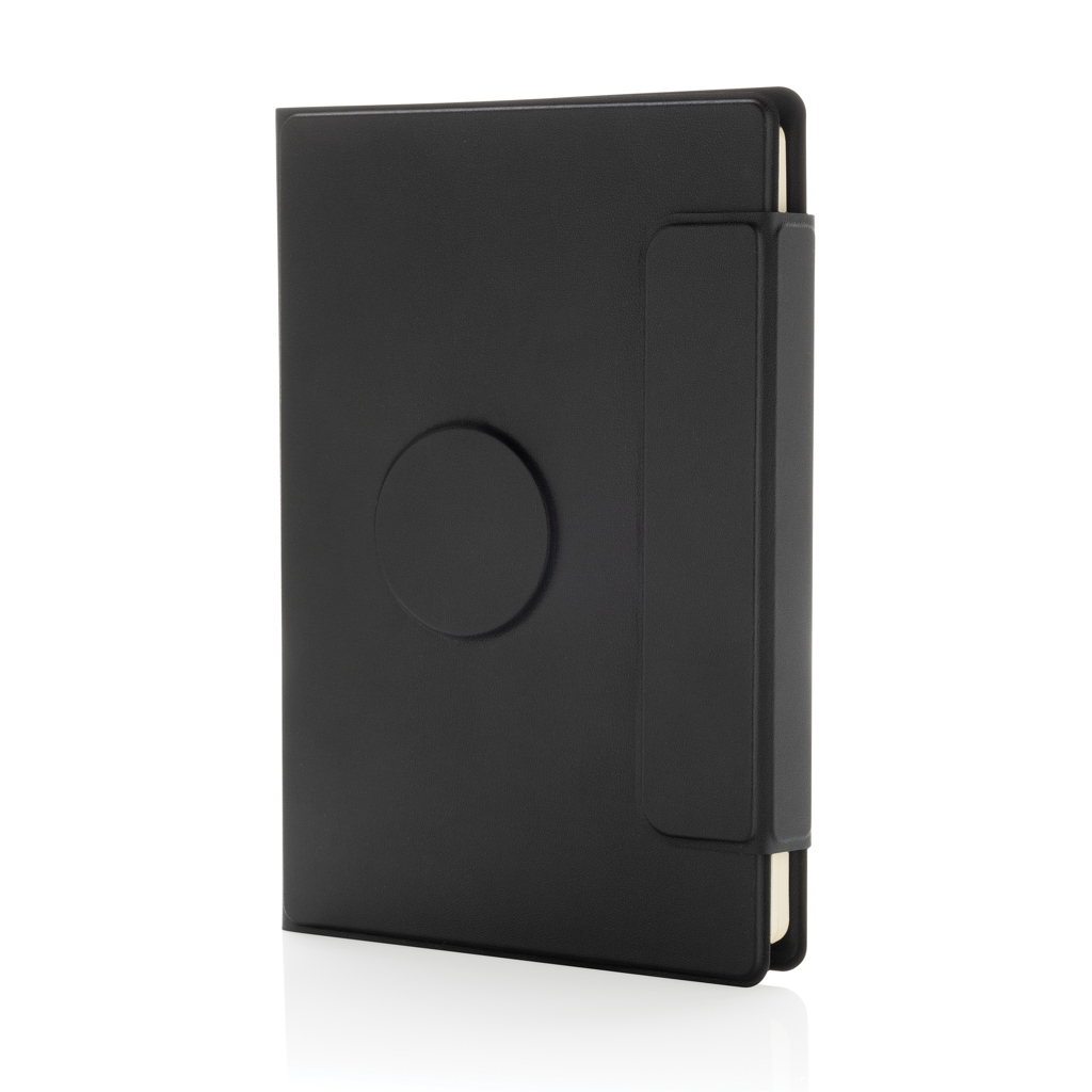 Stuart Magnet-Portfolio A5 aus recyceltem PU mit MagSafe-Halter Stuart Magnet-Portfolio A5 aus recyceltem PU mit MagSafe-Halter