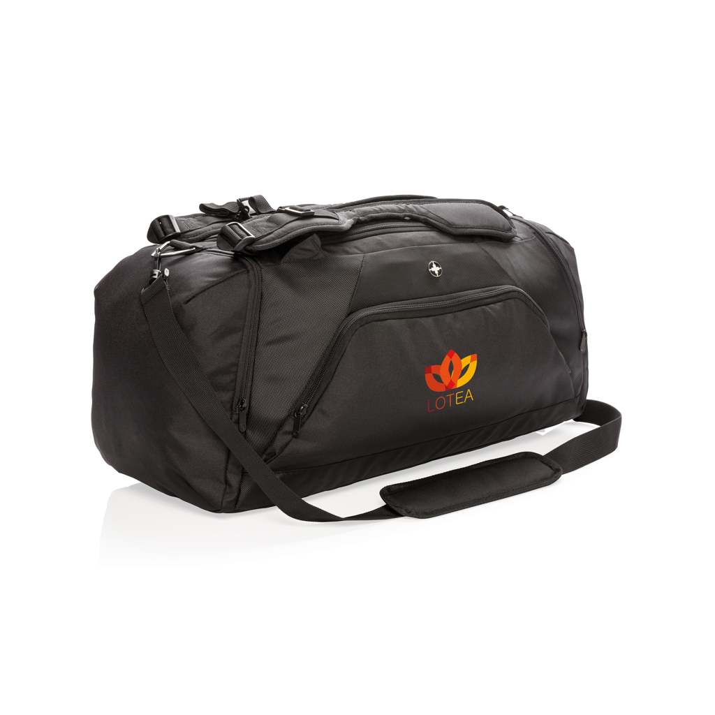 Swiss Peak RFID Wochenend- und Rucksacktasche P762 bedruckbar
