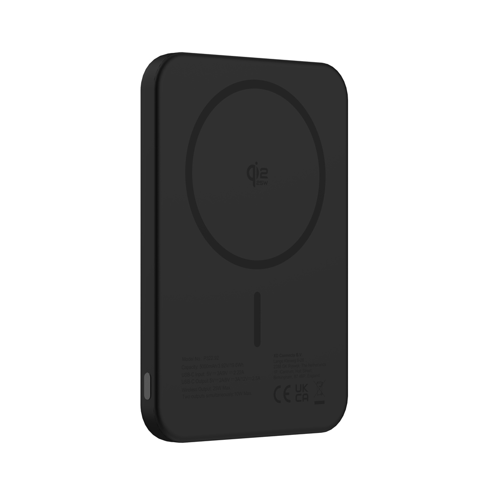 Urban Vitamin Pomona magnetische Powerbank 5000mAh Qi2.2 25W mit Logodruck Urban Vitamin Pomona magnetische Powerbank 5000mAh Qi2.2 25W mit Logodruck