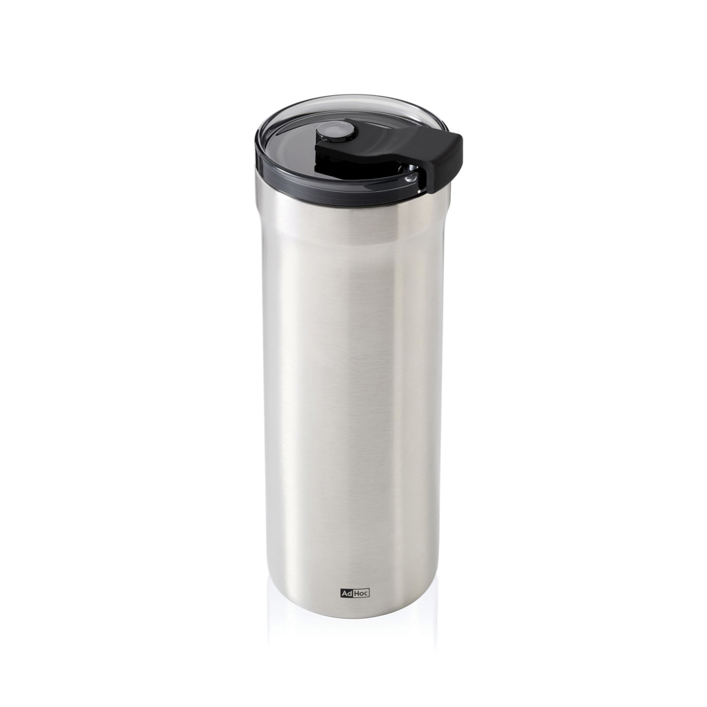 AdHoc Thermobecher Pulse 500 ml aus Edelstahl mit Logo