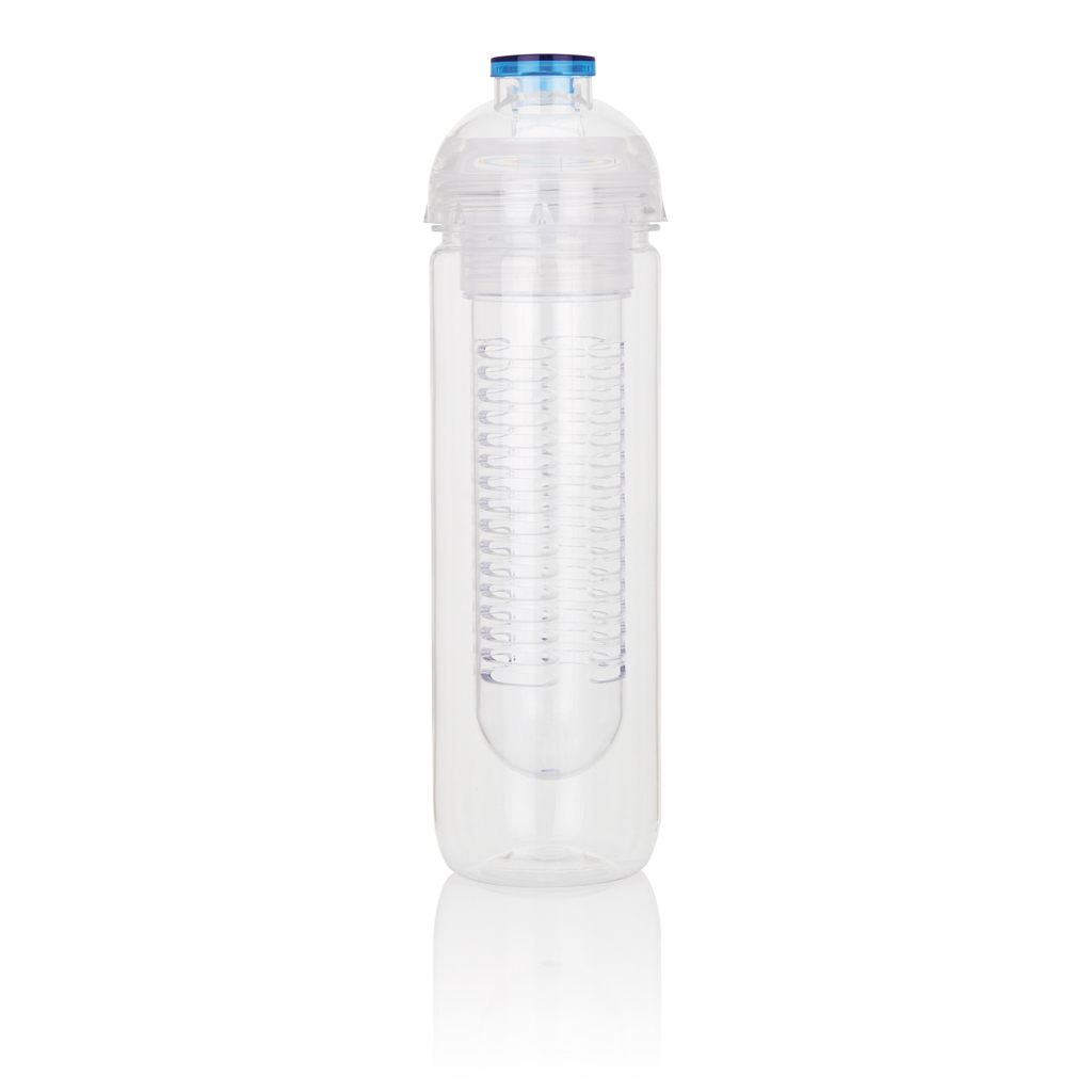 Tritan Wasserflasche 500ml mit Aromafach – blau