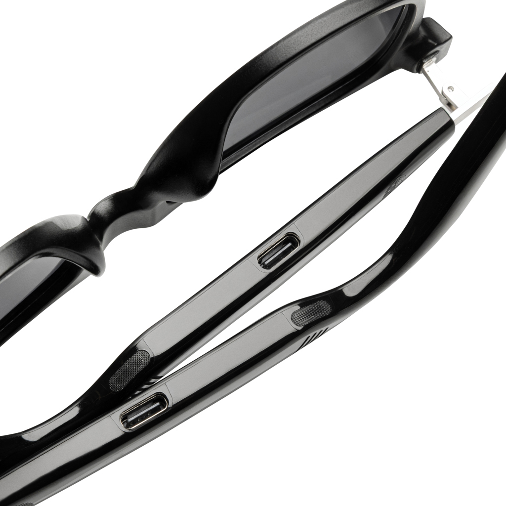 XD Collection Miro KI-Audiobrille mit Übersetzungsfunktion und UV400-Gläsern – mit Logo XD Collection Miro KI-Audiobrille mit Übersetzungsfunktion und UV400-Gläsern – mit Logo