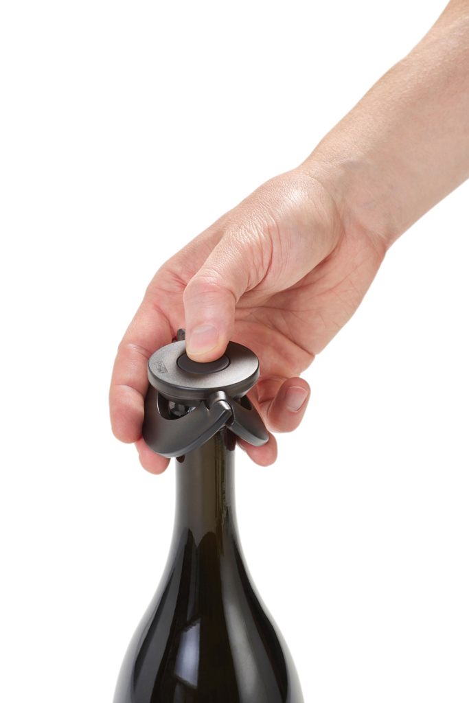 AdHoc Gusto Champagner-Verschluss – flacher Sektflaschenverschluss mit Logo AdHoc Gusto Champagner-Verschluss – flacher Sektflaschenverschluss mit Logo