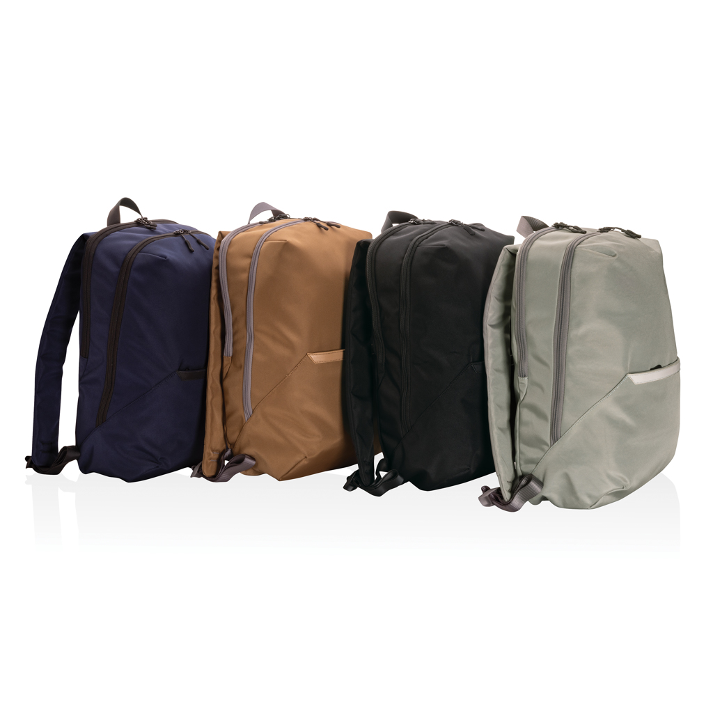 Impact AWARE 1200D 15,6 Zoll Laptop-Rucksack aus recyceltem PET mit Logo bedrucken