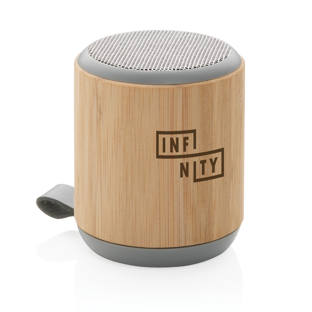 XD Collection Bambus-Bluetooth-Lautsprecher 3W mit Logo-Gravur