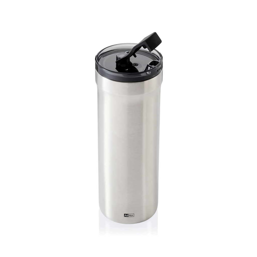 AdHoc Thermobecher Pulse 500 ml aus Edelstahl mit Logo