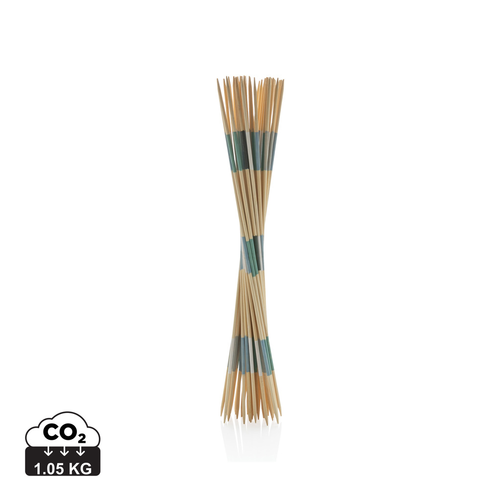 XD Collection Giant Mikado-Set aus Bambus, 41 Stäbe mit Baumwollbeutel zum Bedrucken XD Collection Giant Mikado-Set aus Bambus, 41 Stäbe mit Baumwollbeutel zum Bedrucken