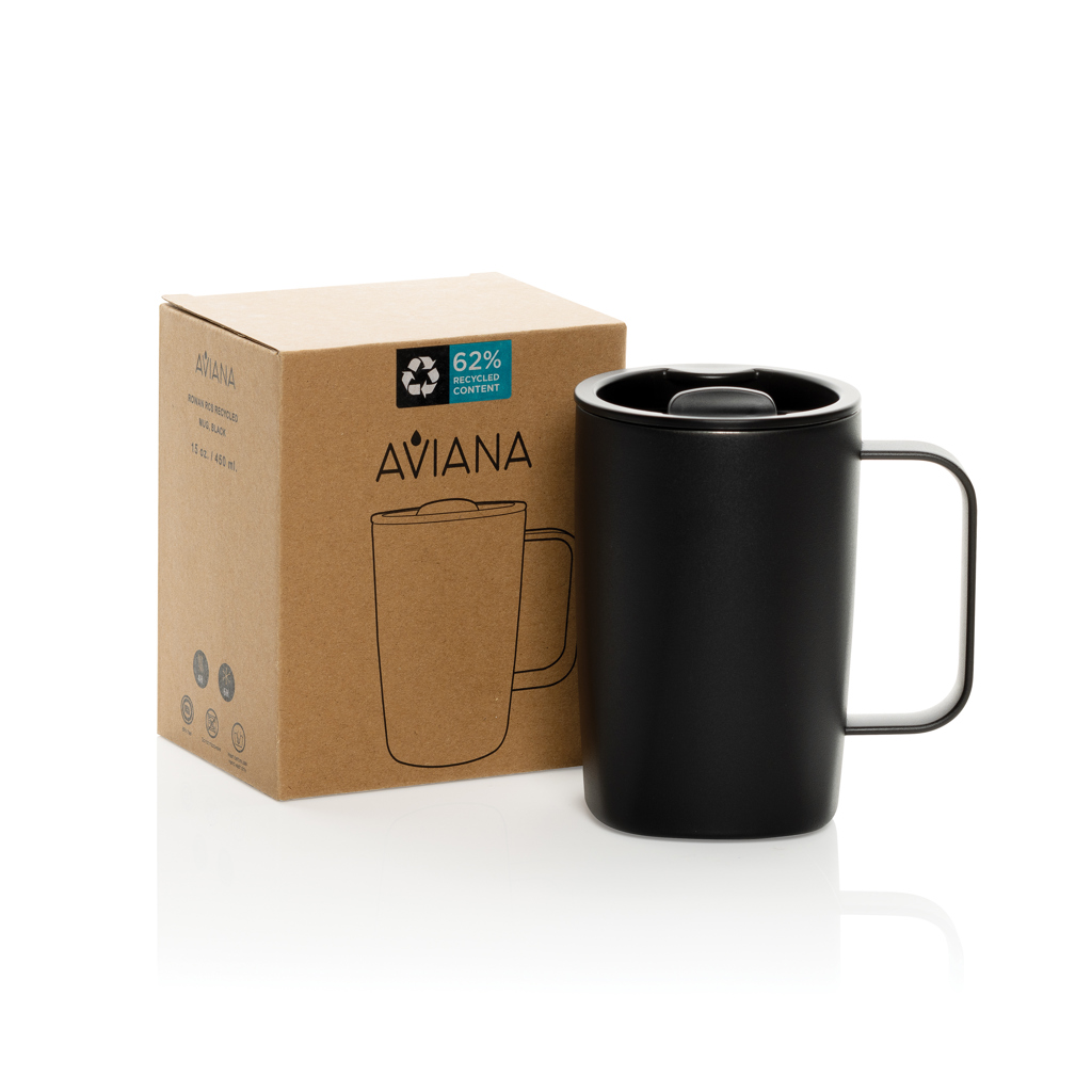 Aviana Rowan RCS Thermobecher 450 ml aus recyceltem Edelstahl, doppelwandig vakuumisoliert Aviana Rowan RCS Thermobecher 450 ml aus recyceltem Edelstahl, doppelwandig vakuumisoliert