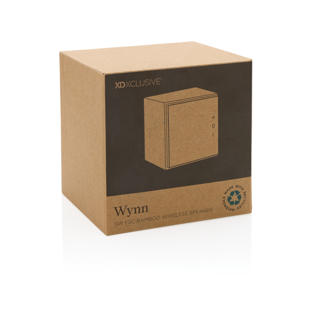 Wynn Bambus Bluetooth Lautsprecher 5W – Exklusives Werbegeschenk mit Logo Wynn Bambus Bluetooth Lautsprecher 5W – Exklusives Werbegeschenk mit Logo