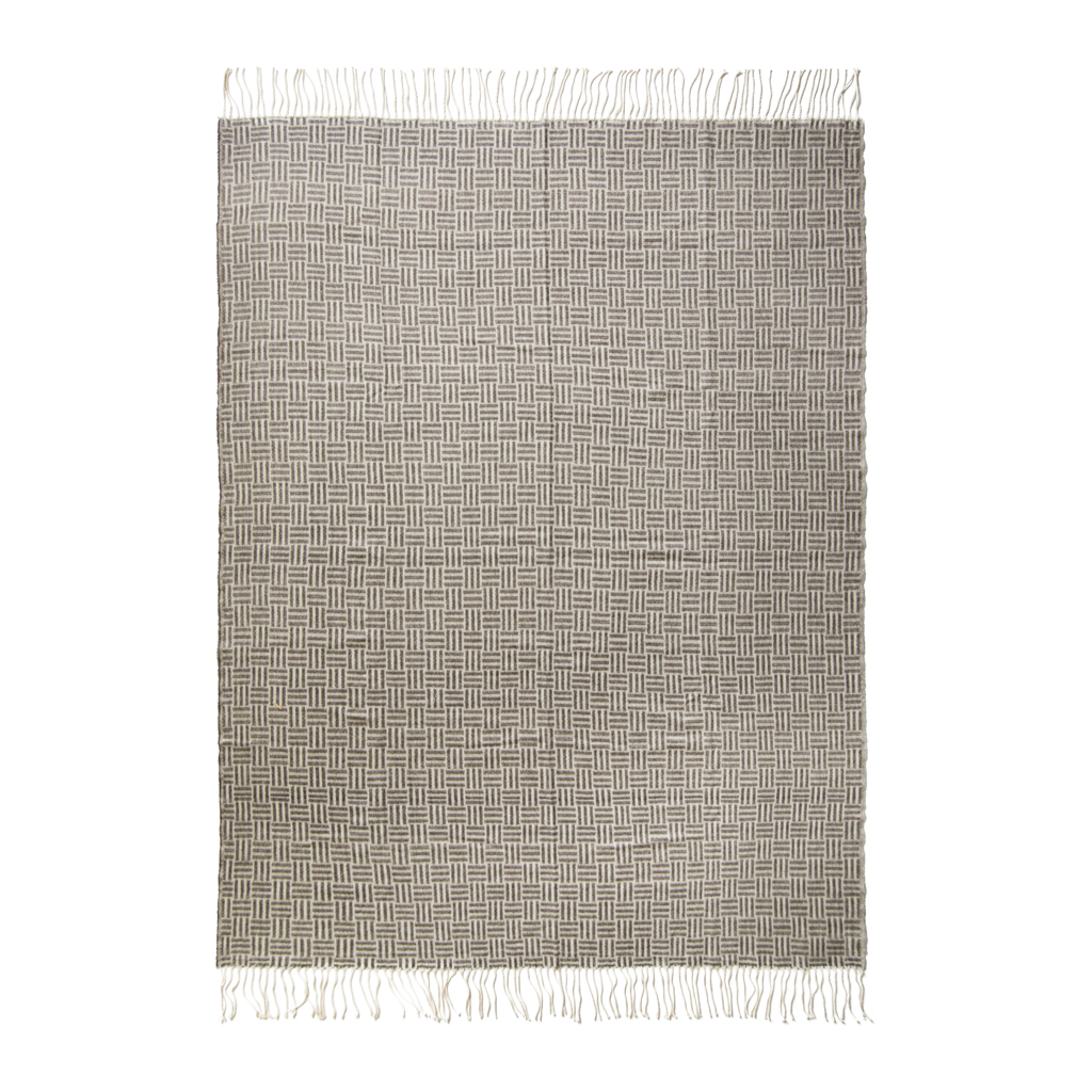 VINGA Lenox Jacquard-Decke 130 × 170 cm aus Acryl, bestickbar VINGA Lenox Jacquard-Decke 130 × 170 cm aus Acryl, bestickbar