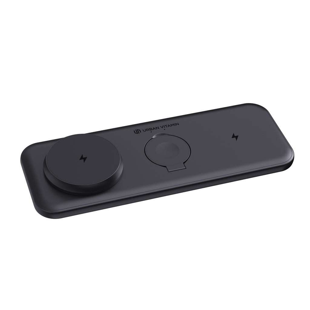 Urban Vitamin Torrance 3-in-1 Magnetladegerät 15W aus recyceltem ABS