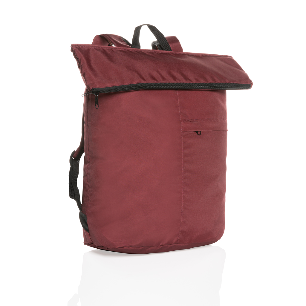 Dillon AWARE RPET faltbarer Lightweight-Rucksack mit Logo bedruckbar