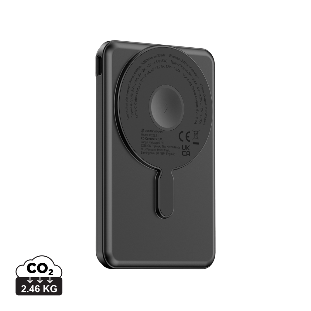 Urban Vitamin Redwood 5-in-1 Powerbank 5.000 mAh mit MagSafe und 20 W PD Urban Vitamin Redwood 5-in-1 Powerbank 5.000 mAh mit MagSafe und 20 W PD