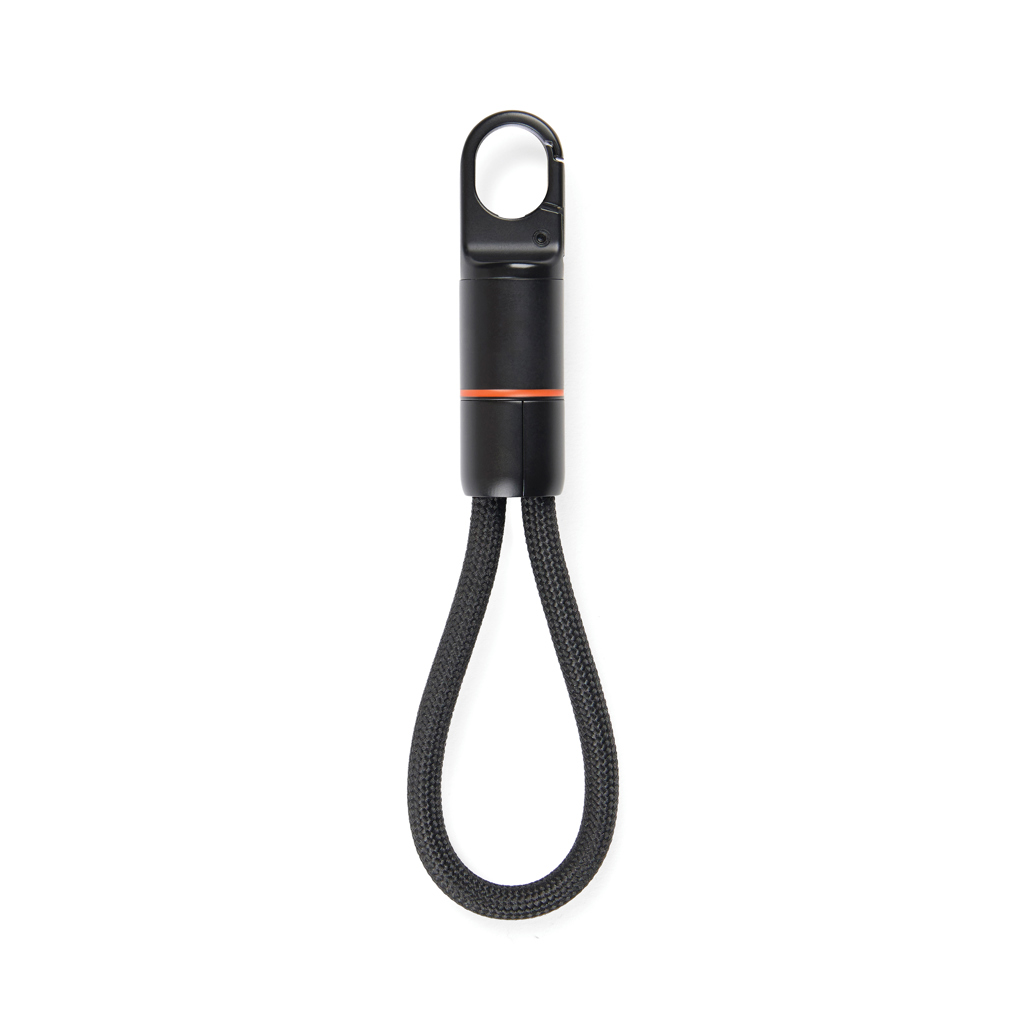 Nordic Drift Everest USB-C-Ladekabel 60 W mit Karabiner – mit Logo veredelbar
