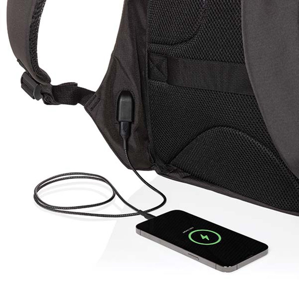 Swiss Peak Anti-Diebstahl Laptop-Rucksack 15,6 Zoll, recyceltes PET