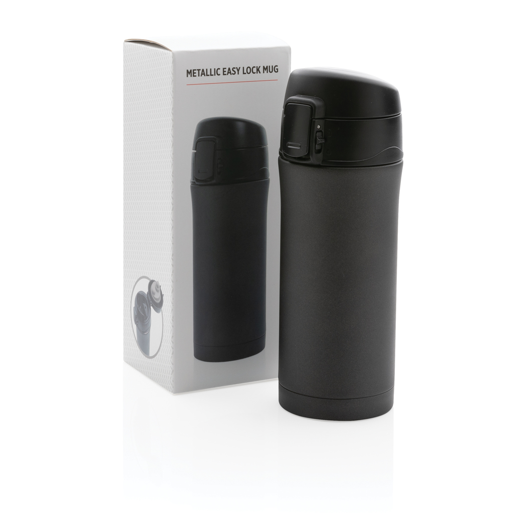 XD Collection Metallic Easy-Lock Vakuum-Becher 300 ml mit Logo XD Collection Metallic Easy-Lock Vakuum-Becher 300 ml mit Logo