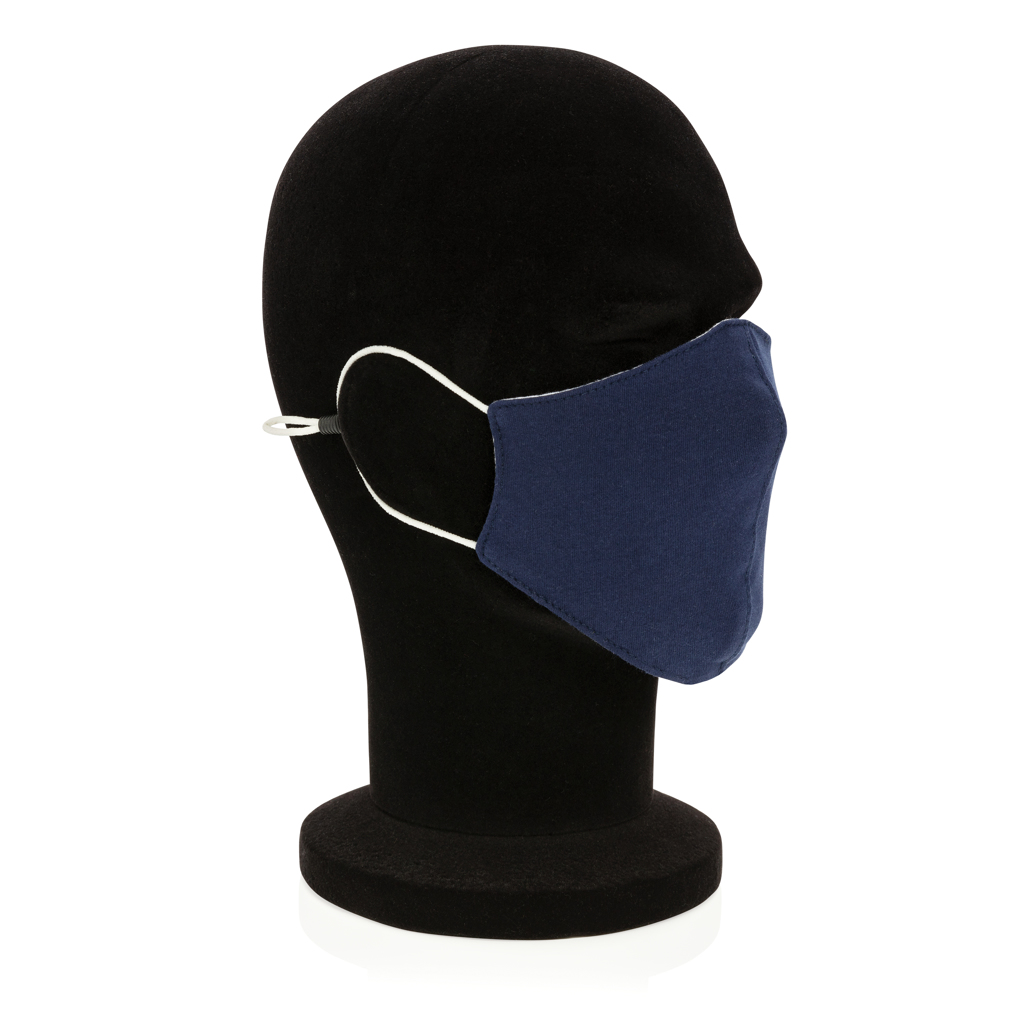XD Collection Wiederverwendbare 2-lagige Baumwoll-Gesichtsmaske mit Logo (35,5 × 14,5 cm)