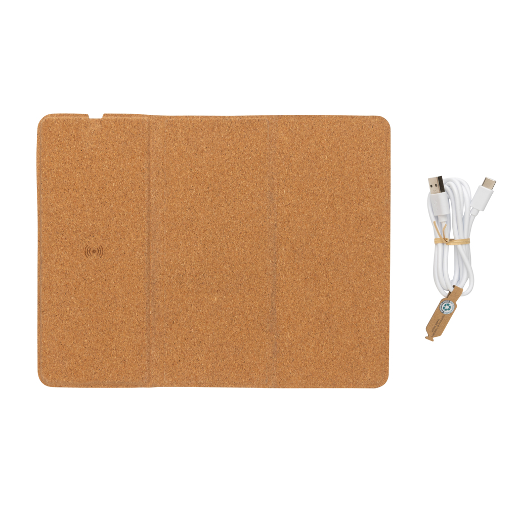 KorkPad Wireless Charger 10W – Stilvolles Werbegeschenk für Events