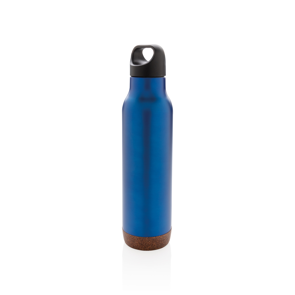 XD Collection Vakuum-Flasche mit Kork 600 ml – auslaufsicher, gravierbar