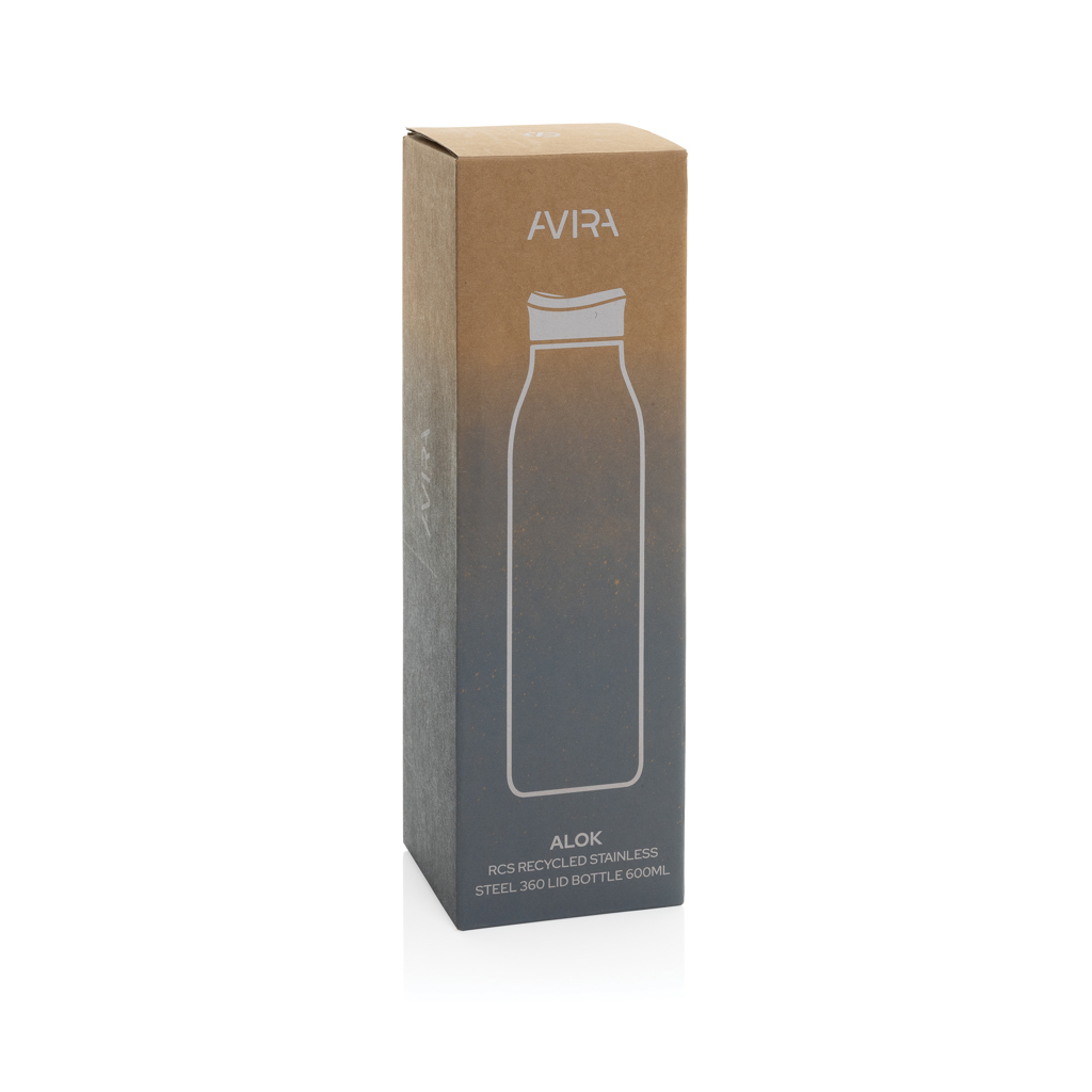 Avira Alok 360 Klick-Trinkflasche 600 ml aus RCS-zertifiziert recyceltem Edelstahl mit Logo bedruckbar Avira Alok 360 Klick-Trinkflasche 600 ml aus RCS-zertifiziert recyceltem Edelstahl mit Logo bedruckbar