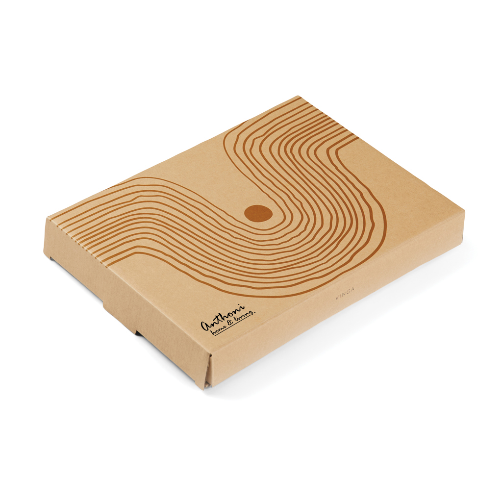 VINGA Nuvem Servierplatte aus handglasiertem Steingut, beige VINGA Nuvem Servierplatte aus handglasiertem Steingut, beige