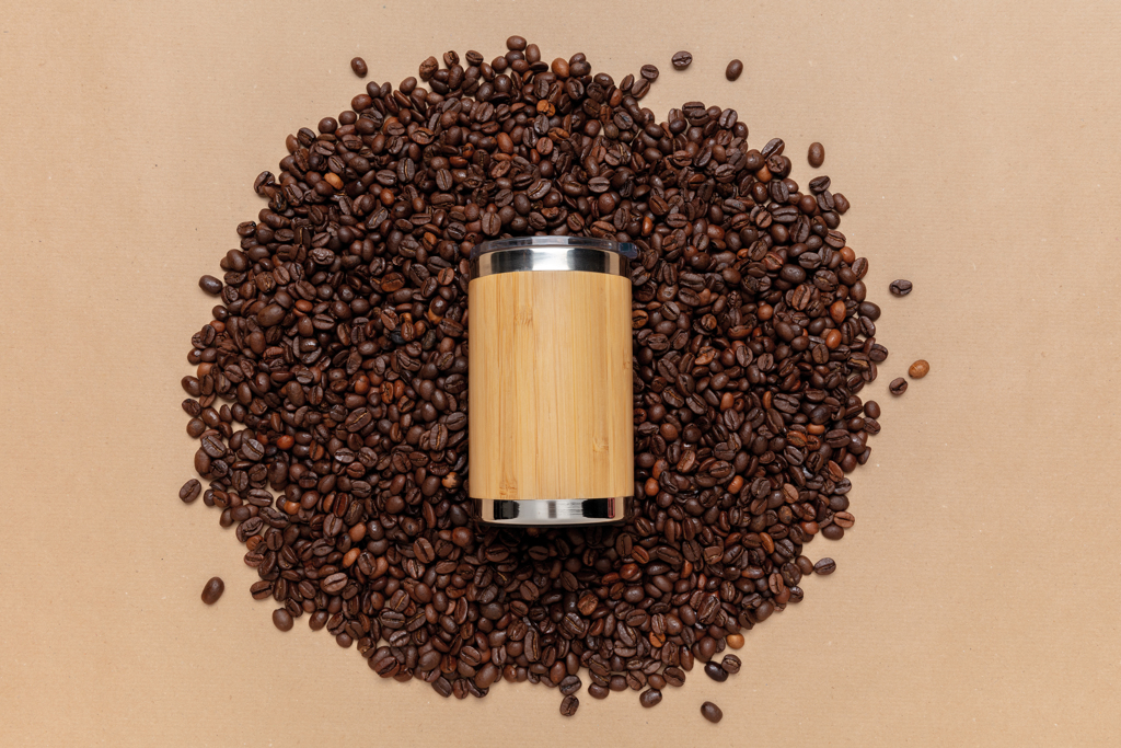 Bambus Coffee-To-Go Becher 270ml, 304 Edelstahl – braun Bambus Coffee-To-Go Becher 270ml, 304 Edelstahl – braun