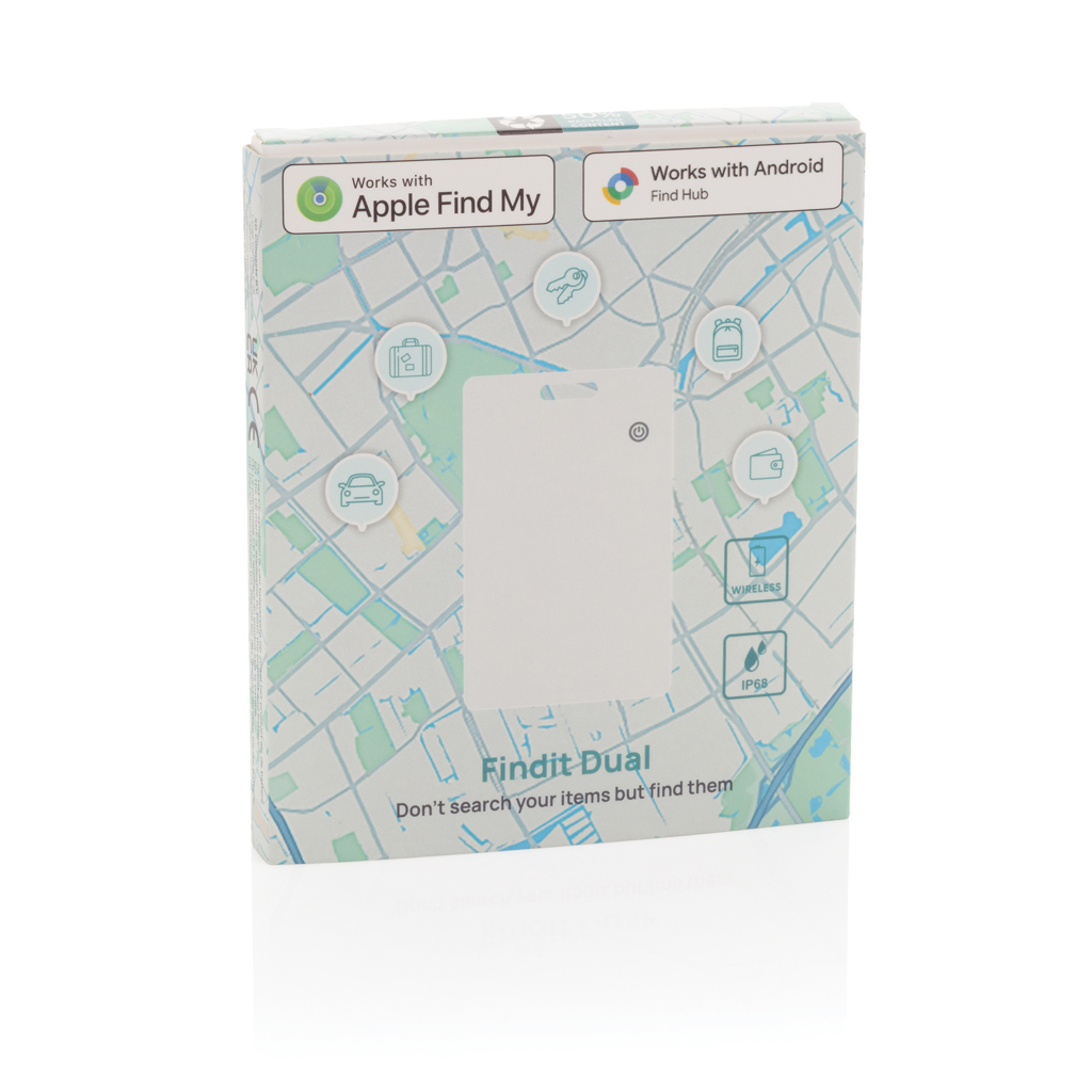 XD Collection Findit Dual — ultradünner Karten-Tracker mit Find My und Find Hub, mit Logo bedruckbar