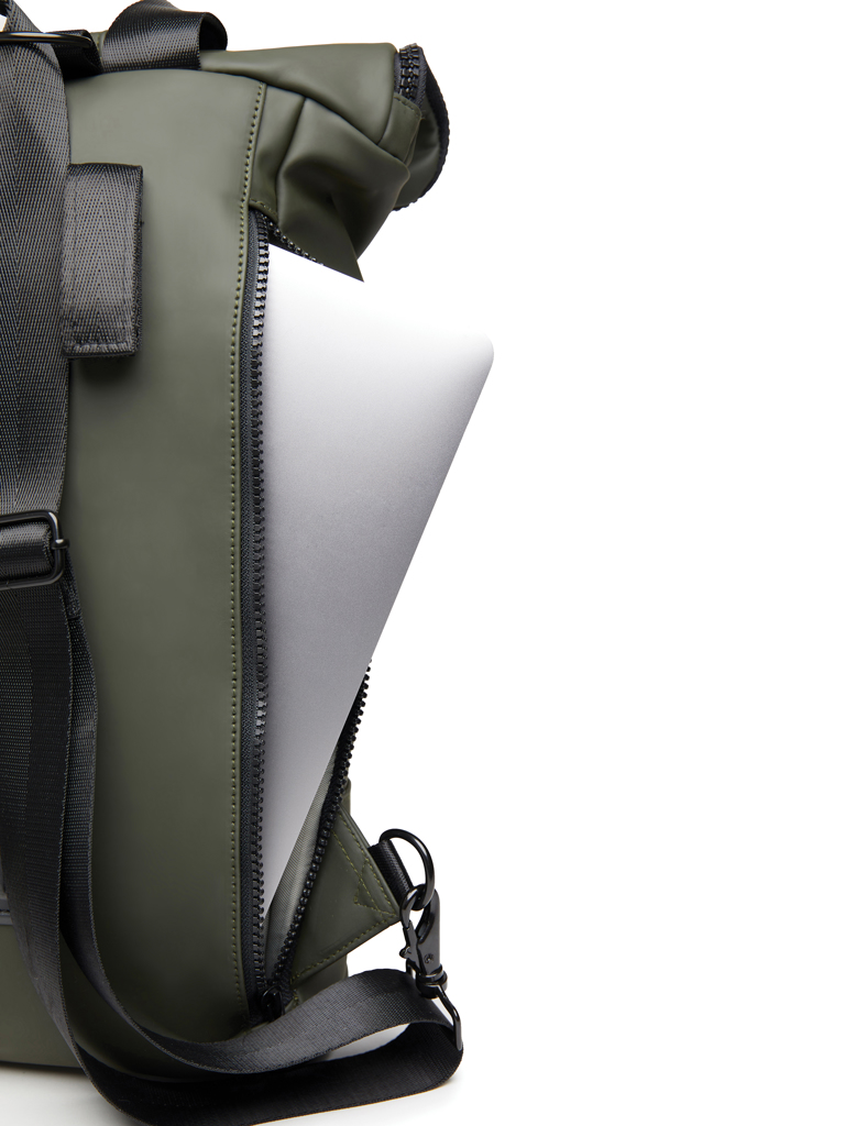 VINGA Baltimore Fahrradtasche mit 17-Zoll-Laptopfach, wandelbar zum Rucksack