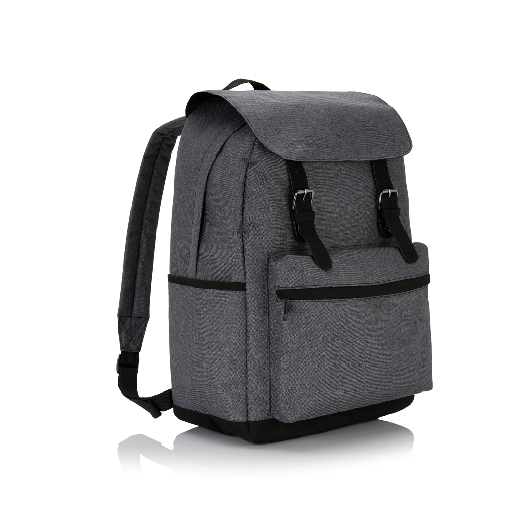 PVC-freier 15,6'' Laptop-Rucksack 600D Business – grau PVC-freier 15,6'' Laptop-Rucksack 600D Business – grau