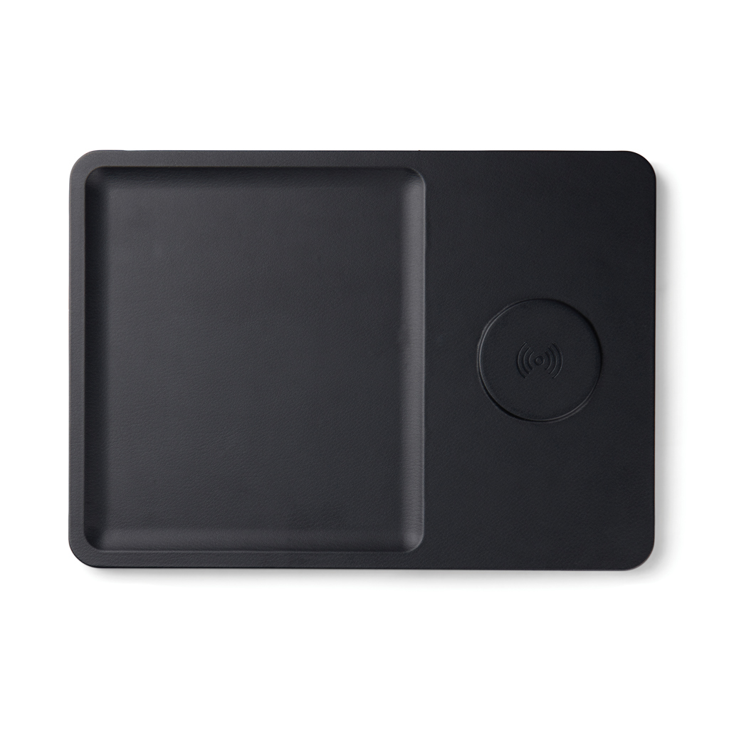 VINGA Timo Wireless Charger 15W mit Ablage aus recyceltem ABS