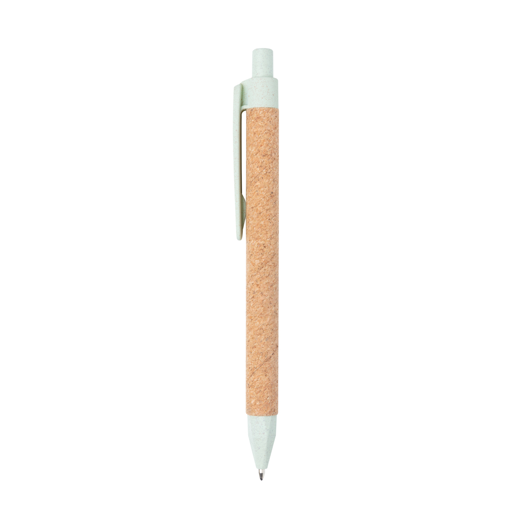 Recycelt: Weizenstroh & Kork Stift, Dokumental® – grün